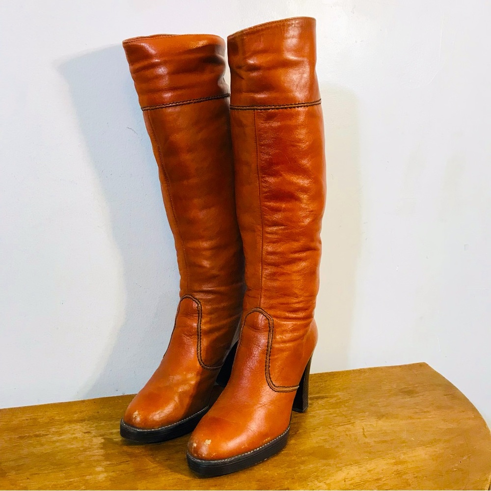COPY - 70s vintage cowboy style leather boots - Picture 4 of 11